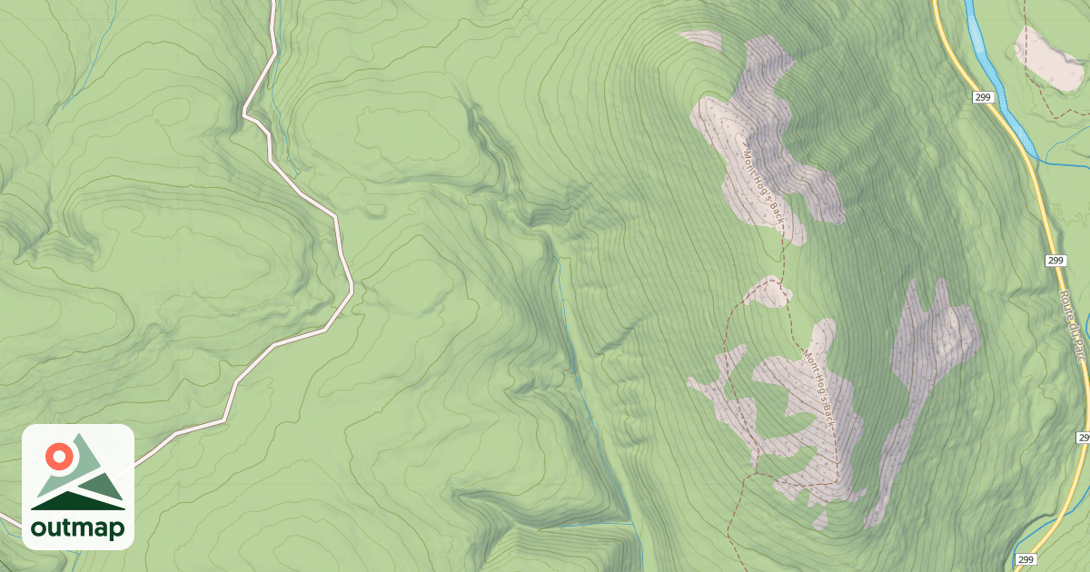 Map of Hog's Back