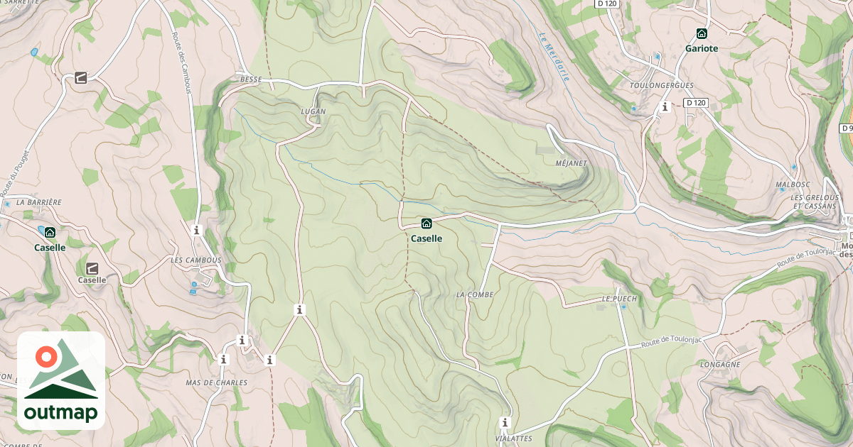 Map of Caselle