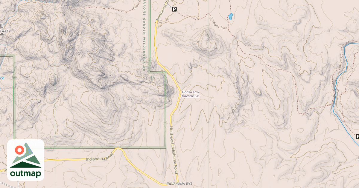 Map of Gorilla arm traverse