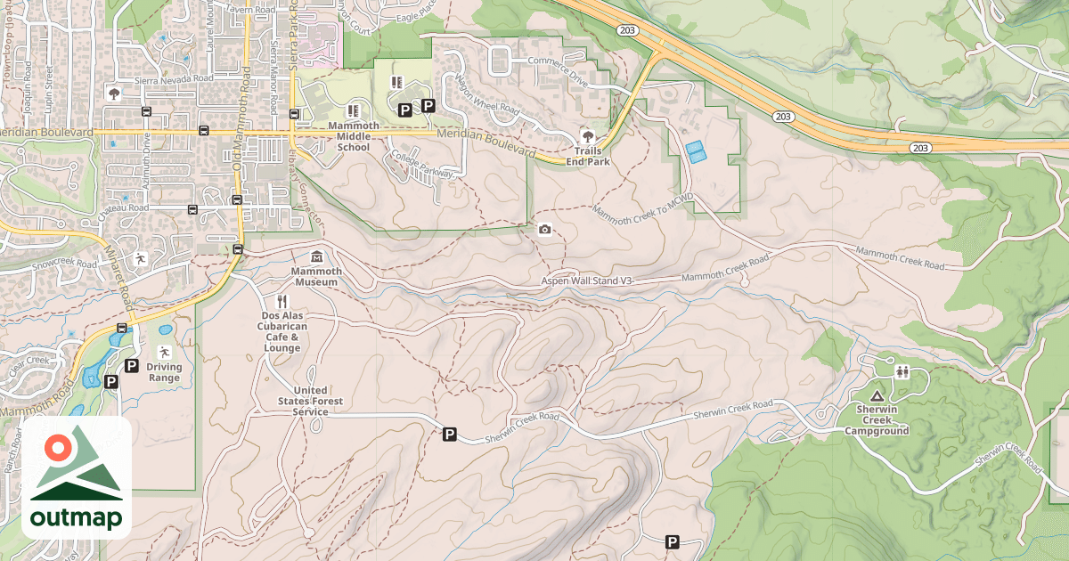 Map of Aspen Wall Stand