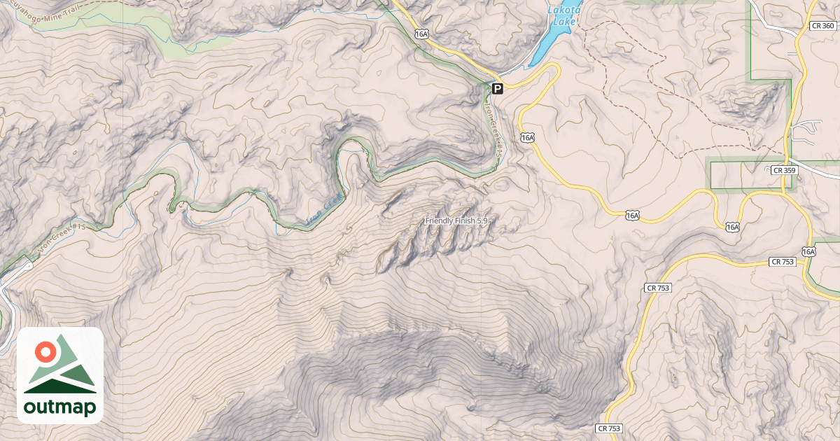 Map of Friendly Finish