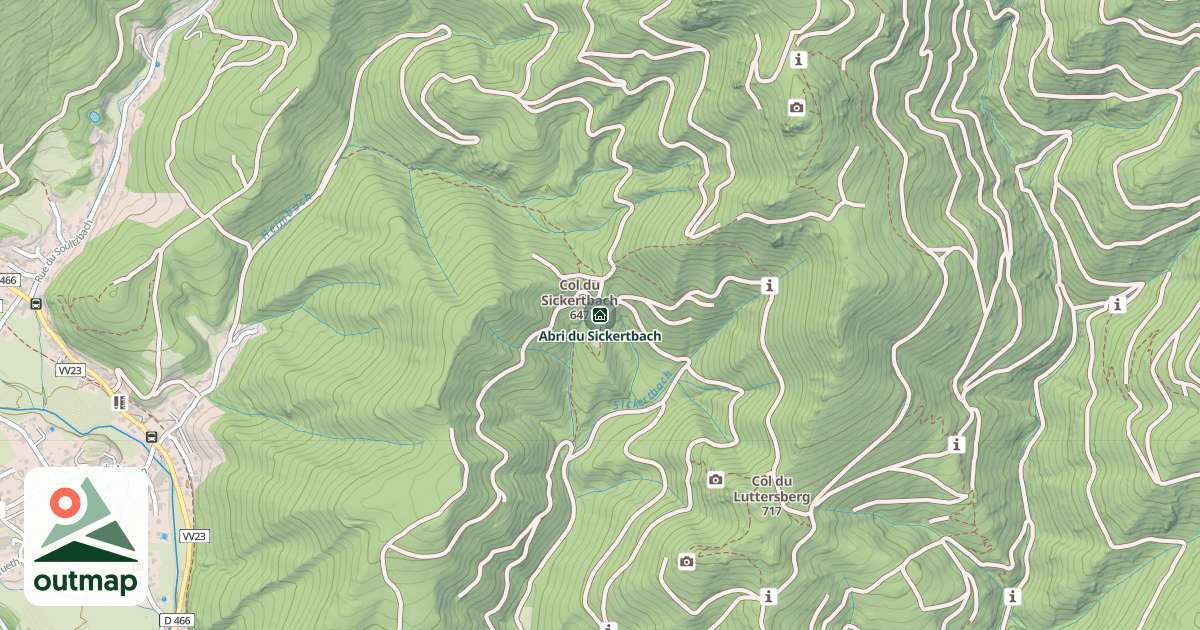 Map of Abri du Sickertbach