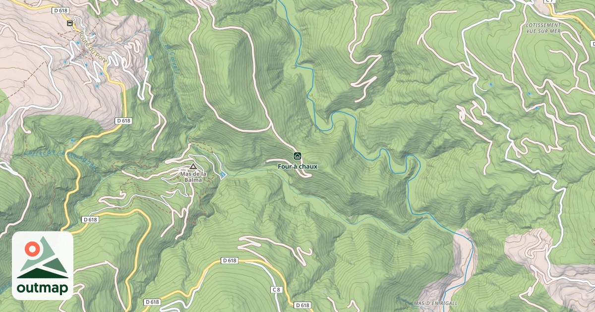 Map of Four à chaux