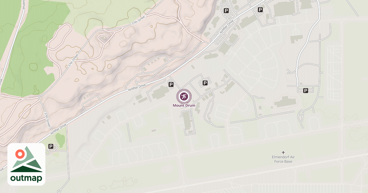 Map of Mount Drum