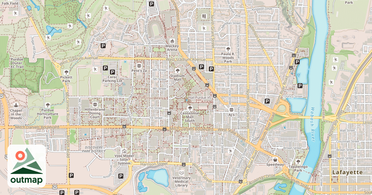 Map of Hail Purdue