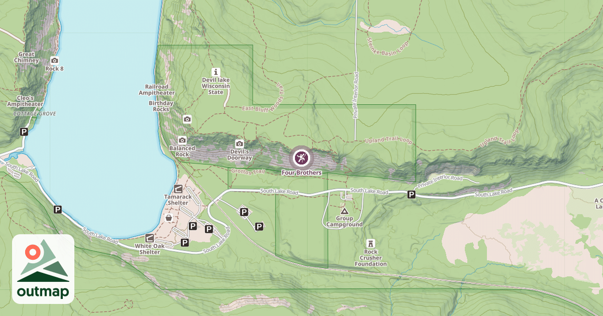 Map of Four Brothers