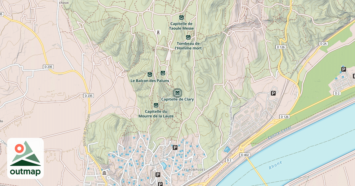 Map of Capitelle de Clary