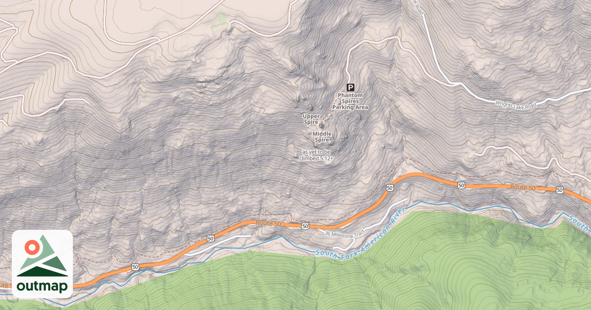 Map of as yet to be climbed