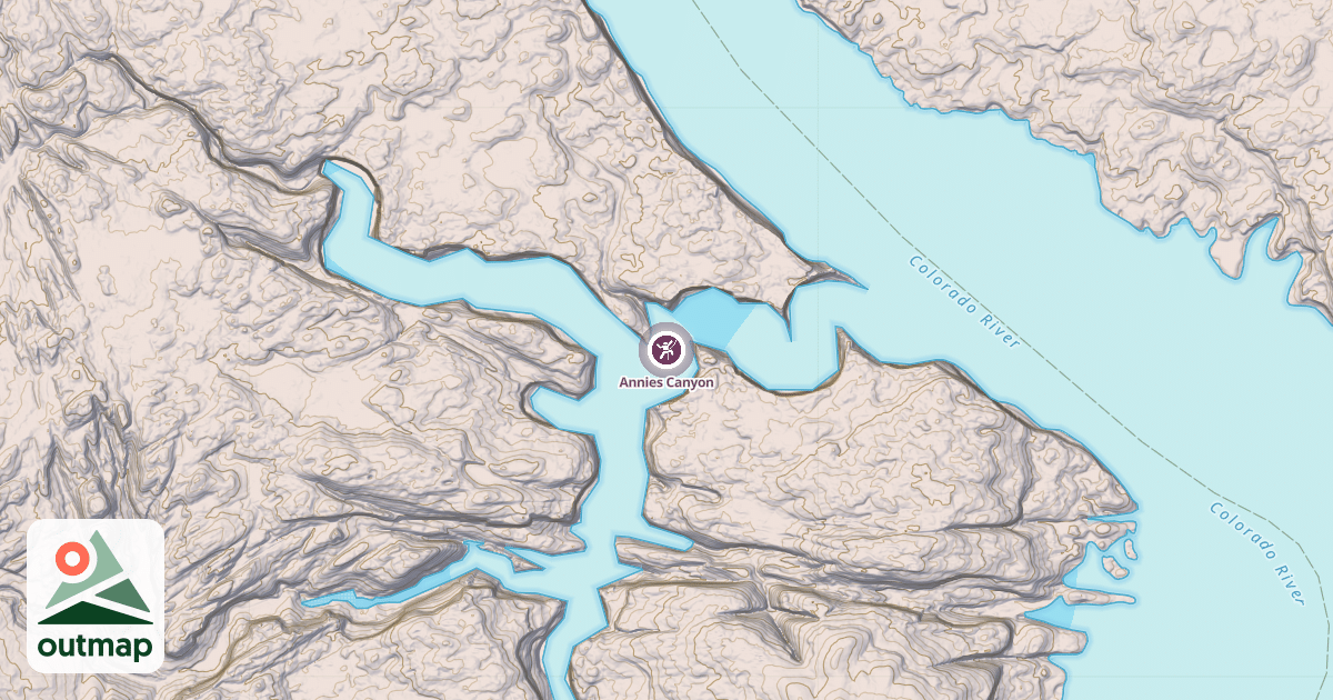 Map of Annies Canyon