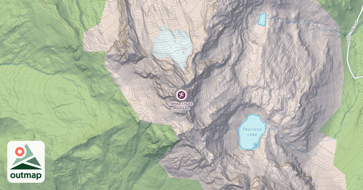 Map of White Chuck Mountain