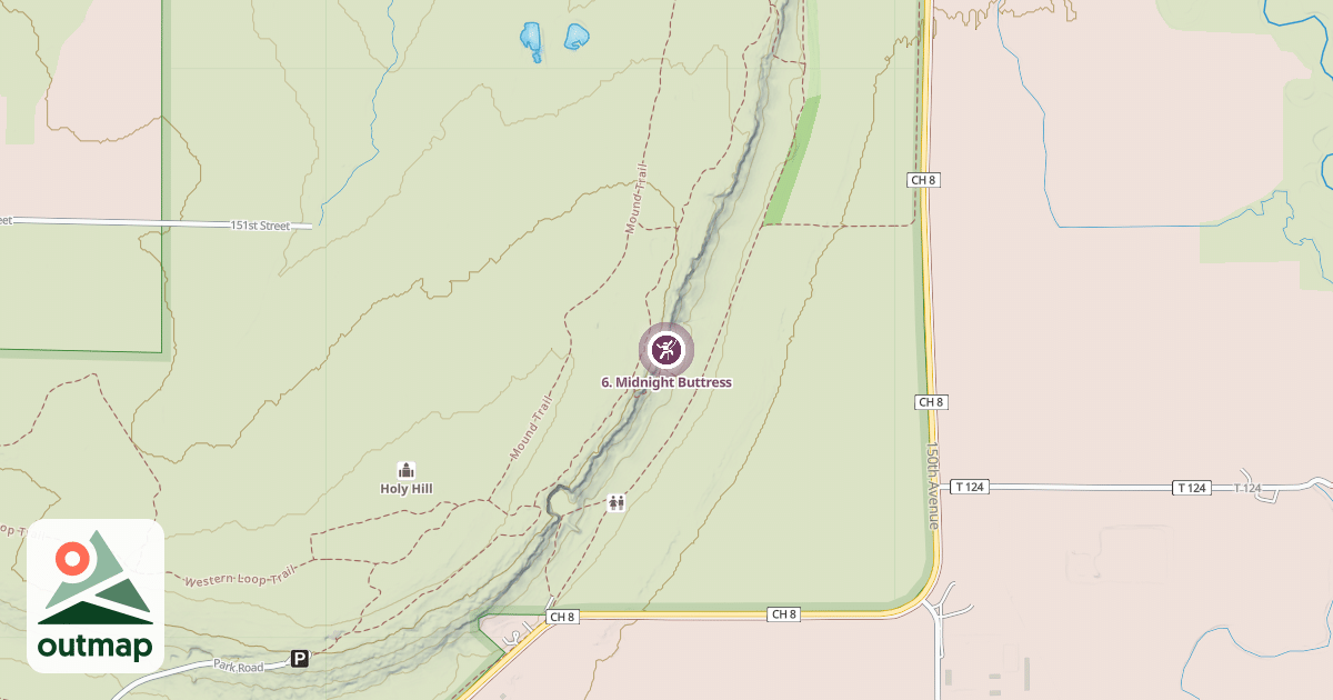 Map of 6. Midnight Buttress