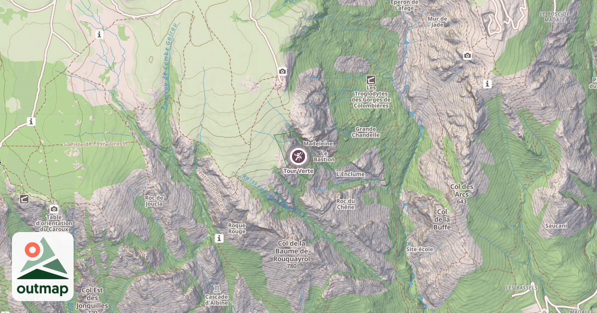 Map of Tour Verte