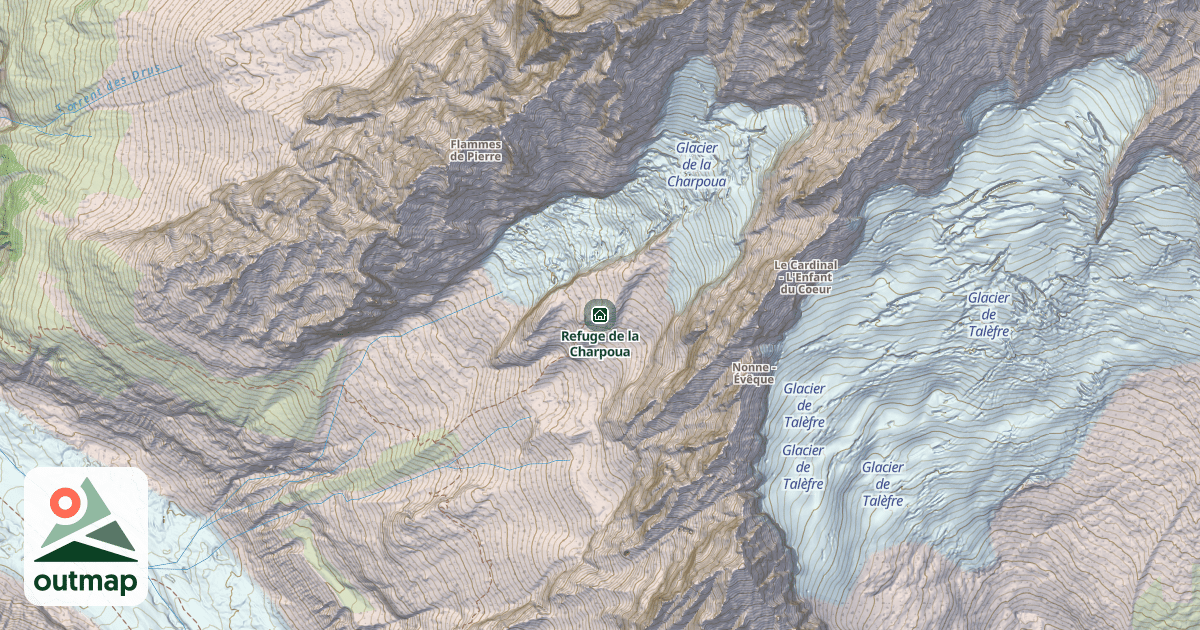 Map of Refuge de la Charpoua