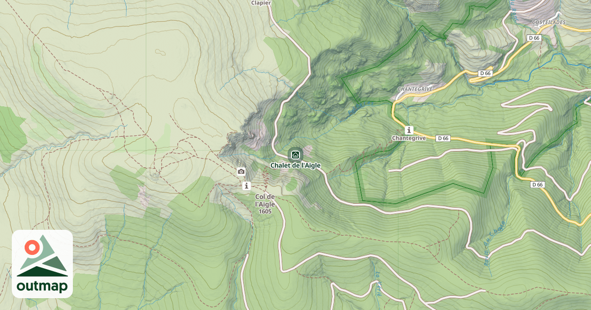 Map of Chalet de l'Aigle