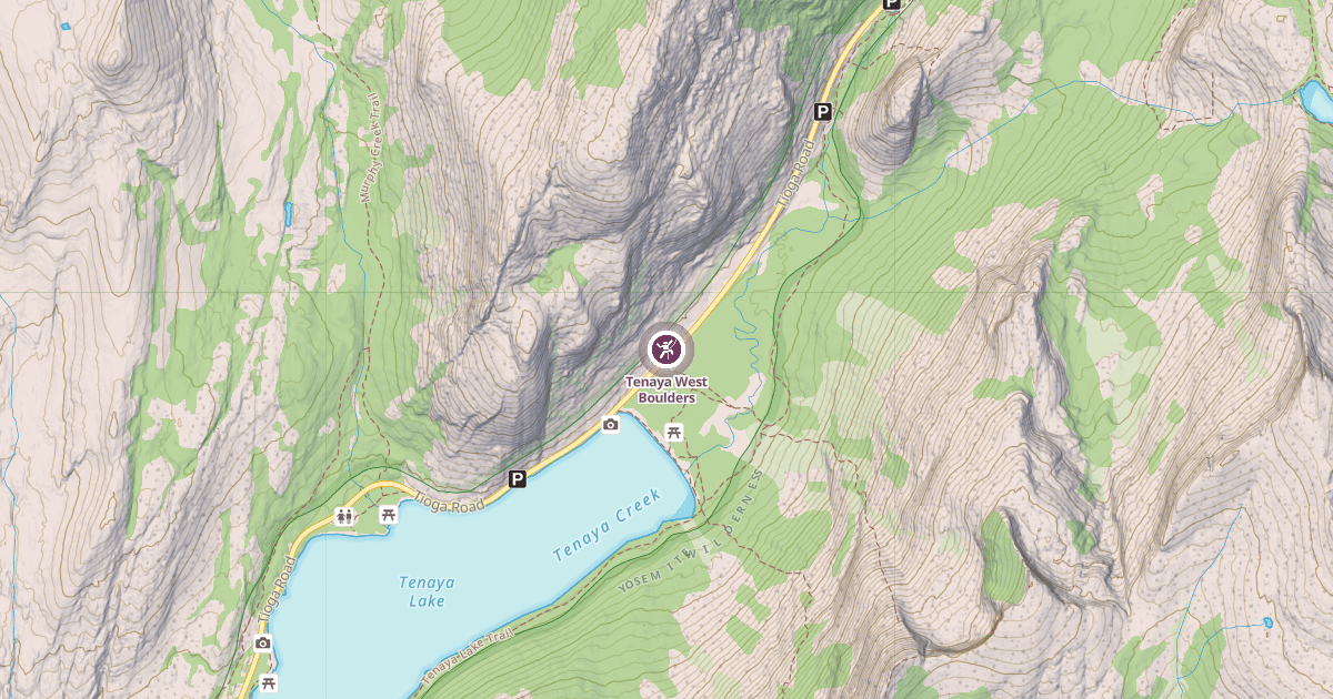Map preview of Tenaya West Boulders