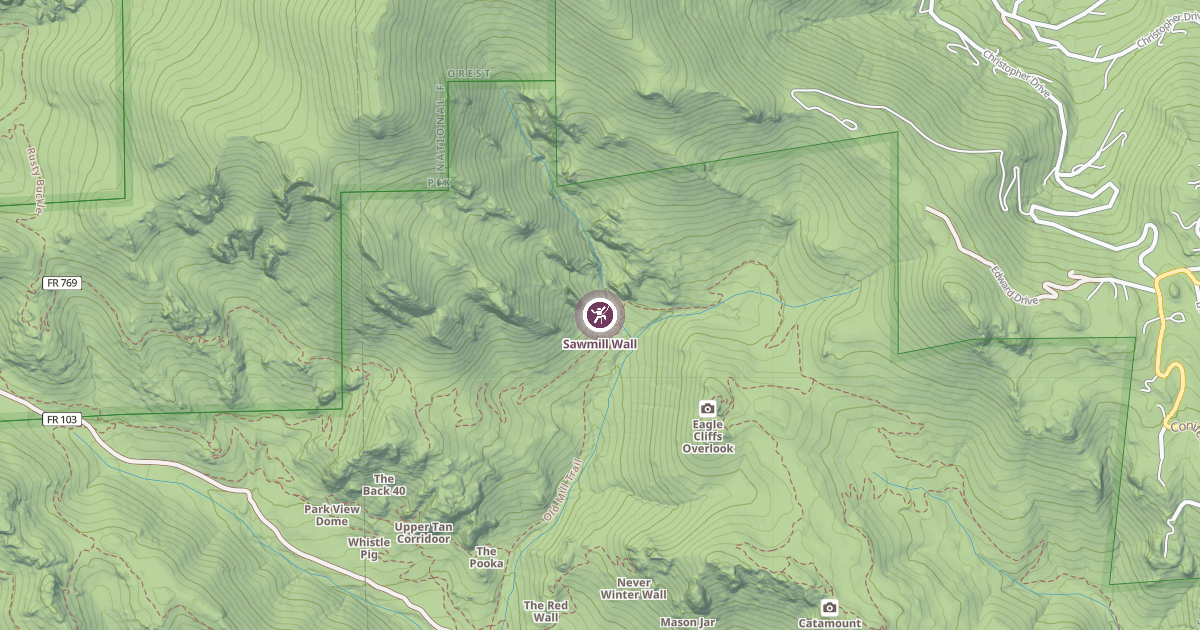 Map preview of Sawmill Wall