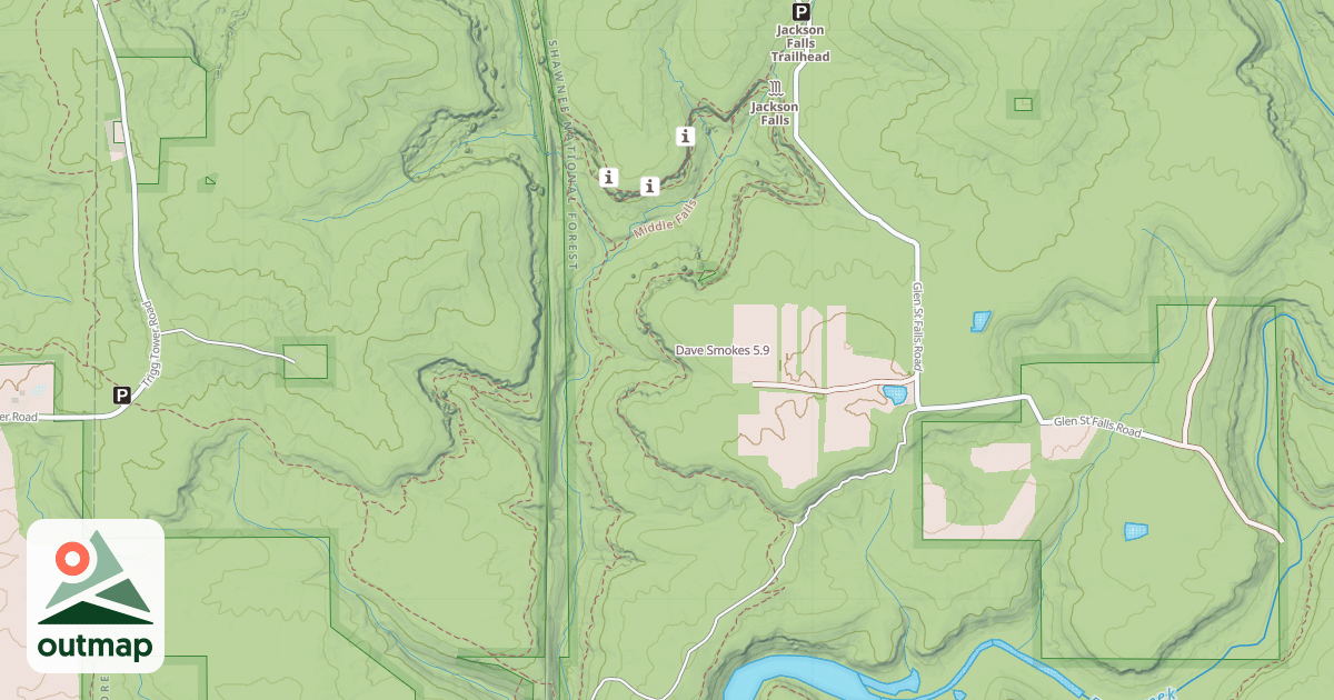 Map of Dave Smokes