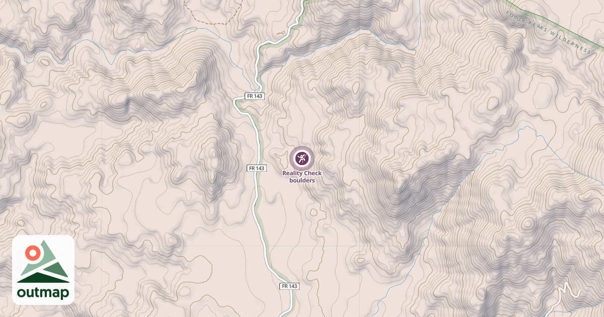 Map of Reality Check boulders