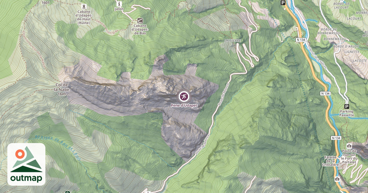 Map of Pene d'Udapet