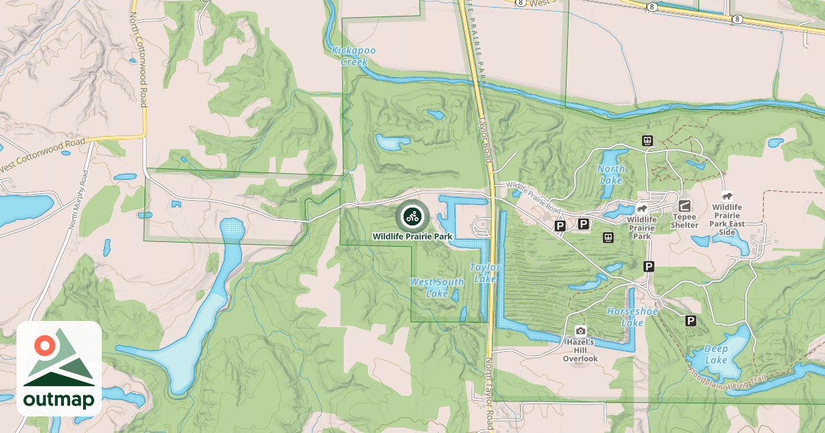 Map of Wildlife Prairie Park