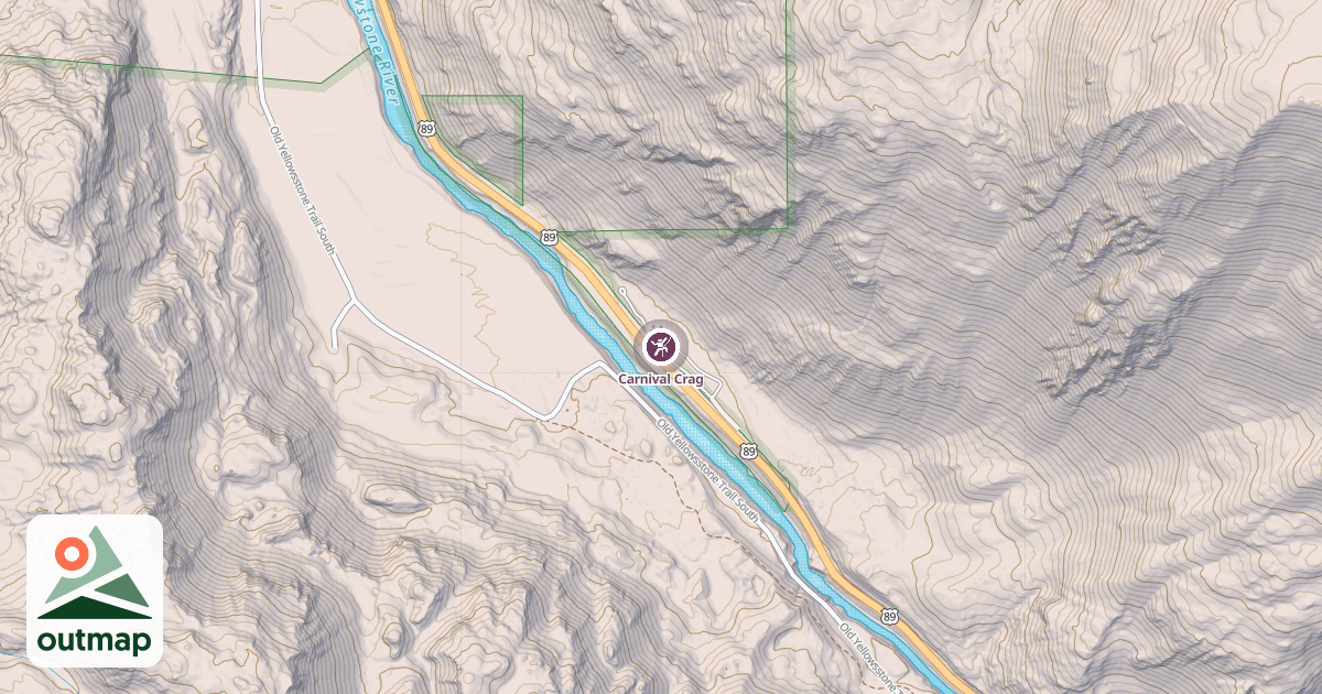 Map of Carnival Crag