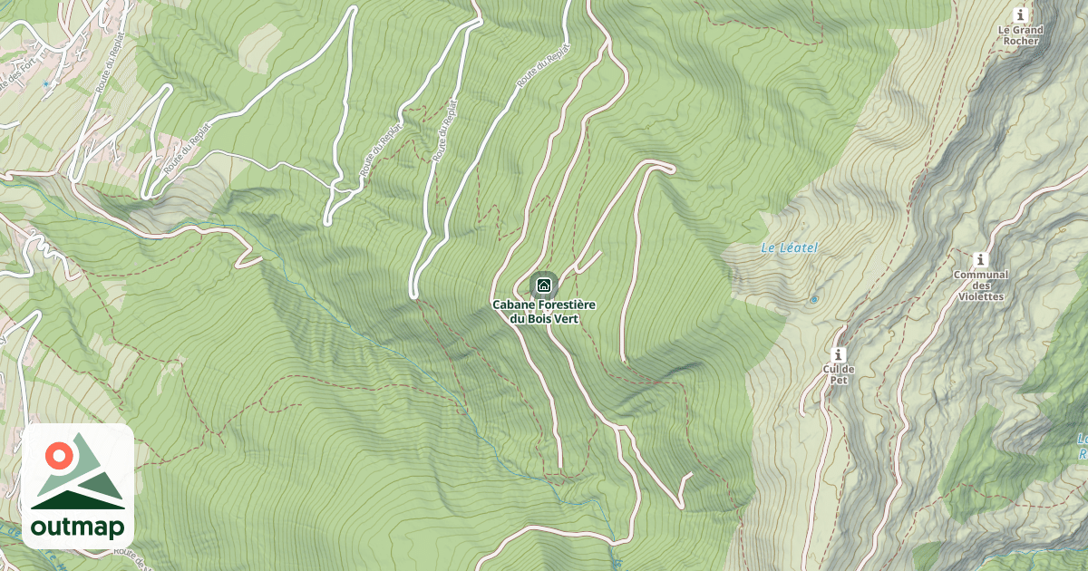 Map of Cabane Forestière du Bois Vert