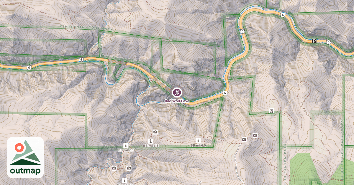 Map of Bad Wolf Cave