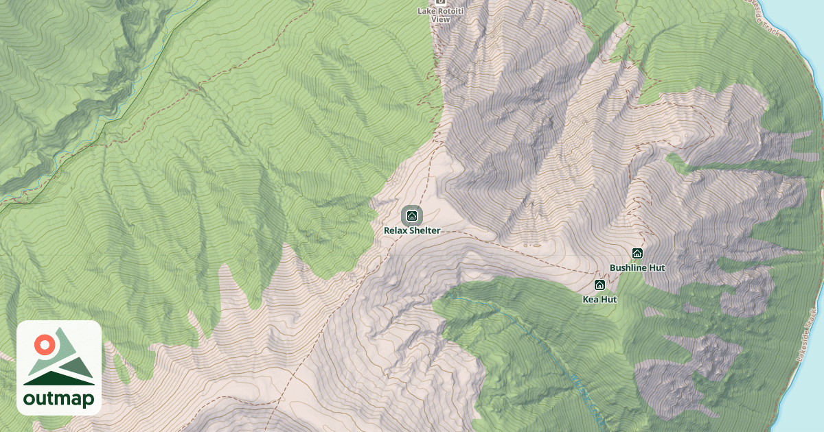 Map of Relax Shelter