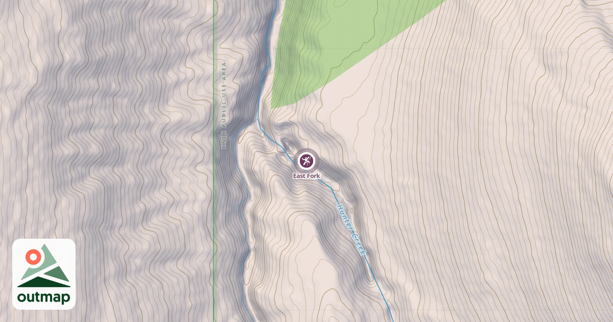 Map of East Fork
