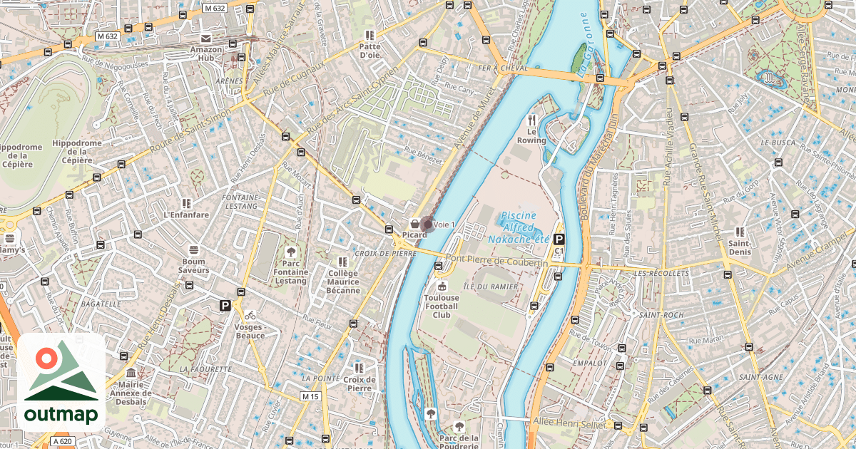 Map of Voie 1
