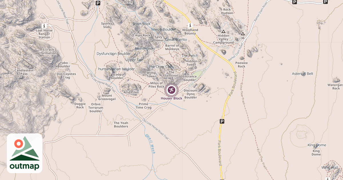 Map of Houser Block