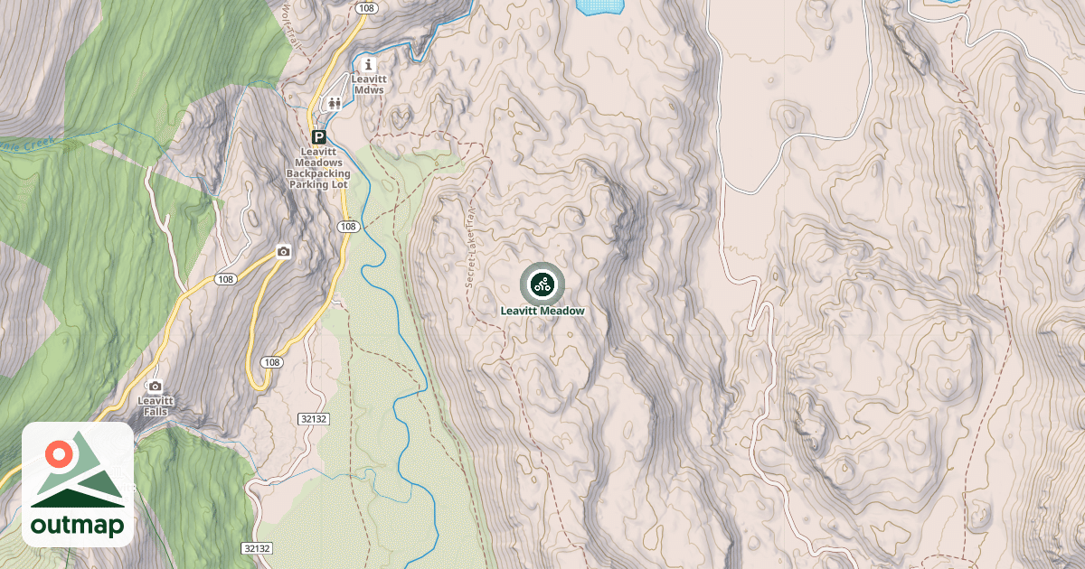 Map of Leavitt Meadow