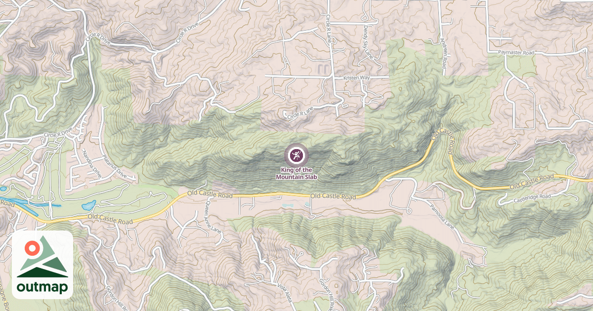 Map of King of the Mountain Slab