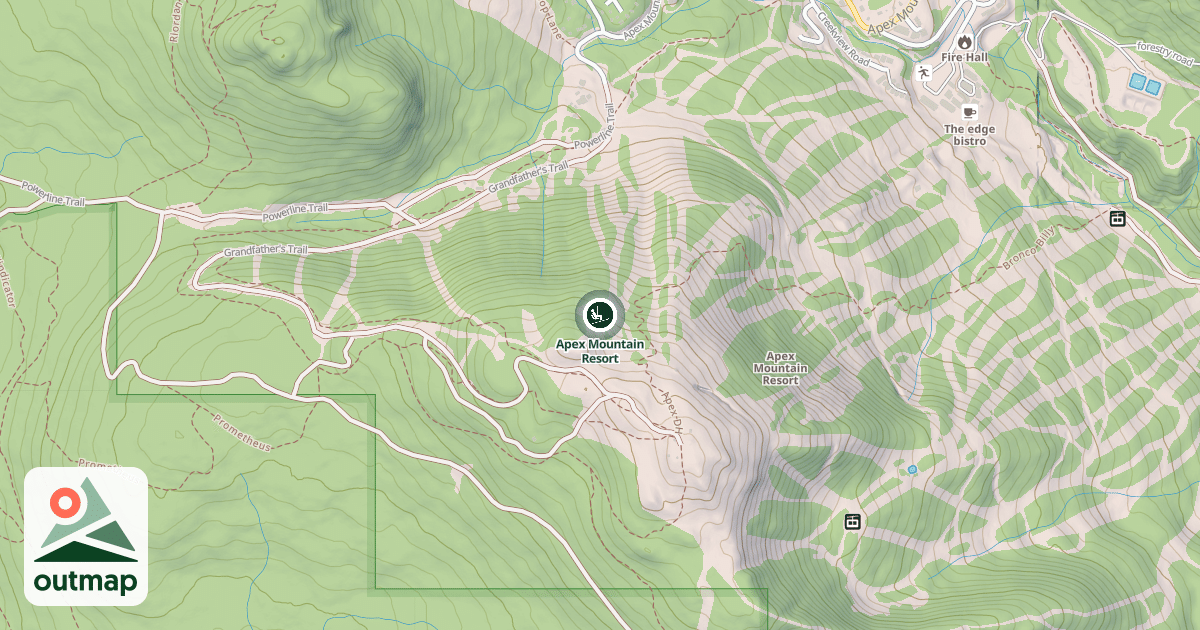 Map of Apex Mountain Resort