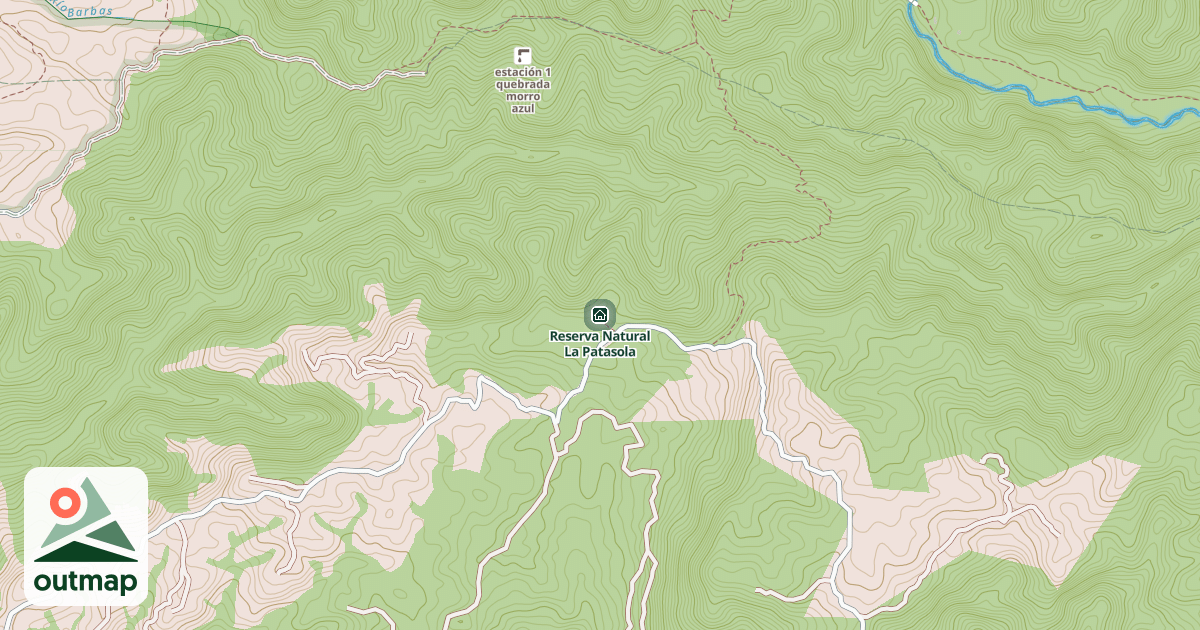 Map of Reserva Natural La Patasola