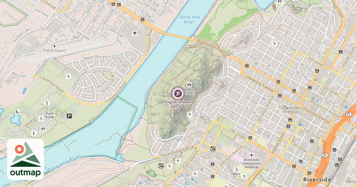 Map of English Smooth Sole Slab