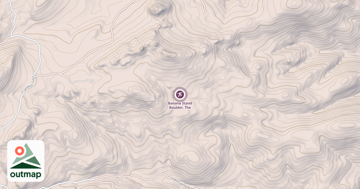 Map of Banana Stand Boulder, The