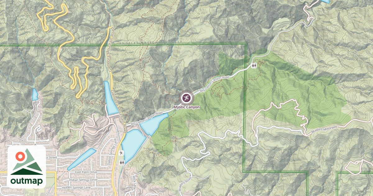 Map of Mystic Canyon