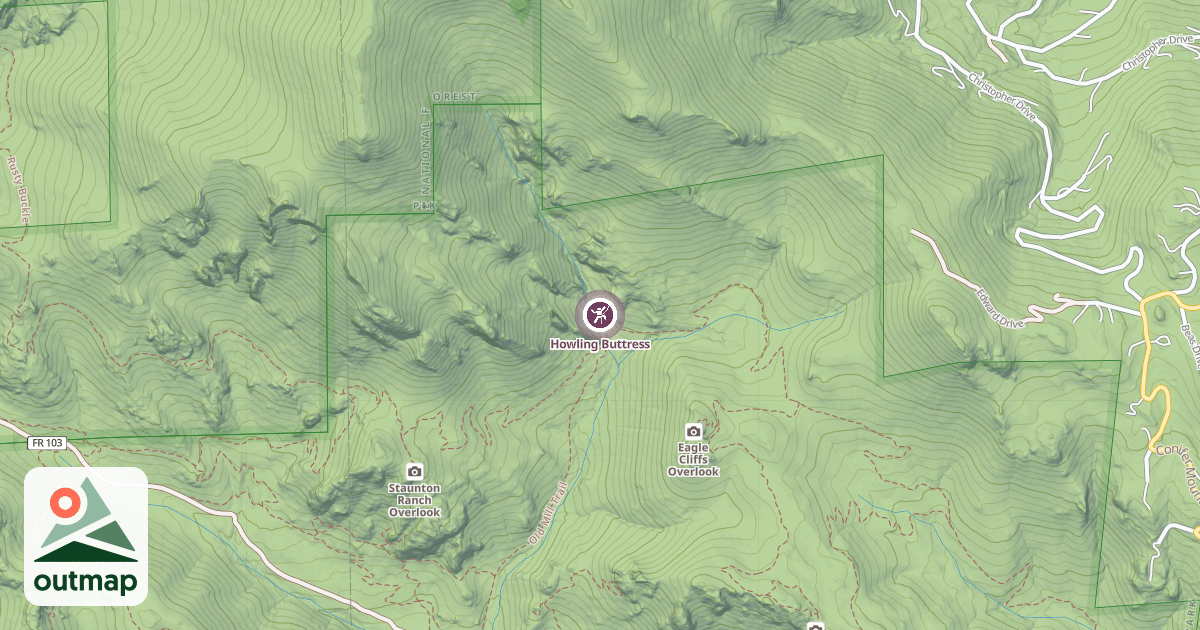 Map of Howling Buttress