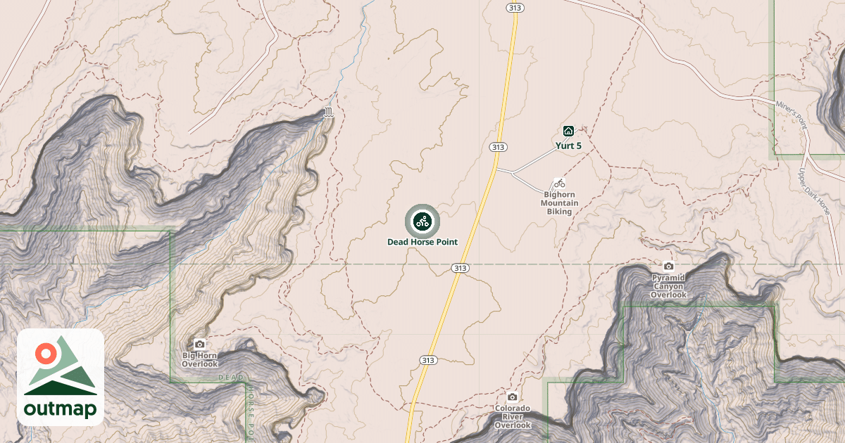 Map of Dead Horse Point