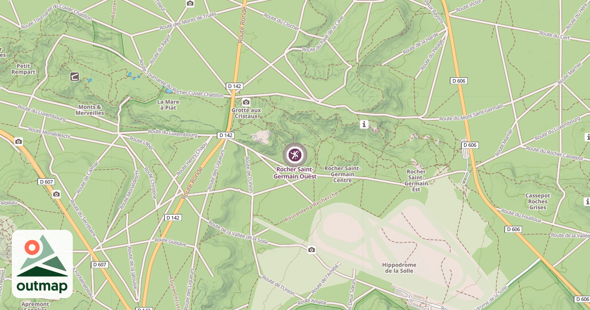 Map of Rocher Saint-Germain Ouest