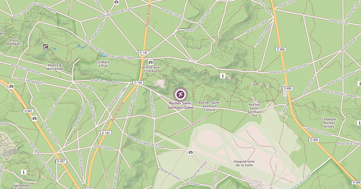 Map preview of Rocher Saint-Germain Ouest