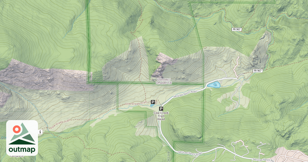 Map of Chimney / Offwidth