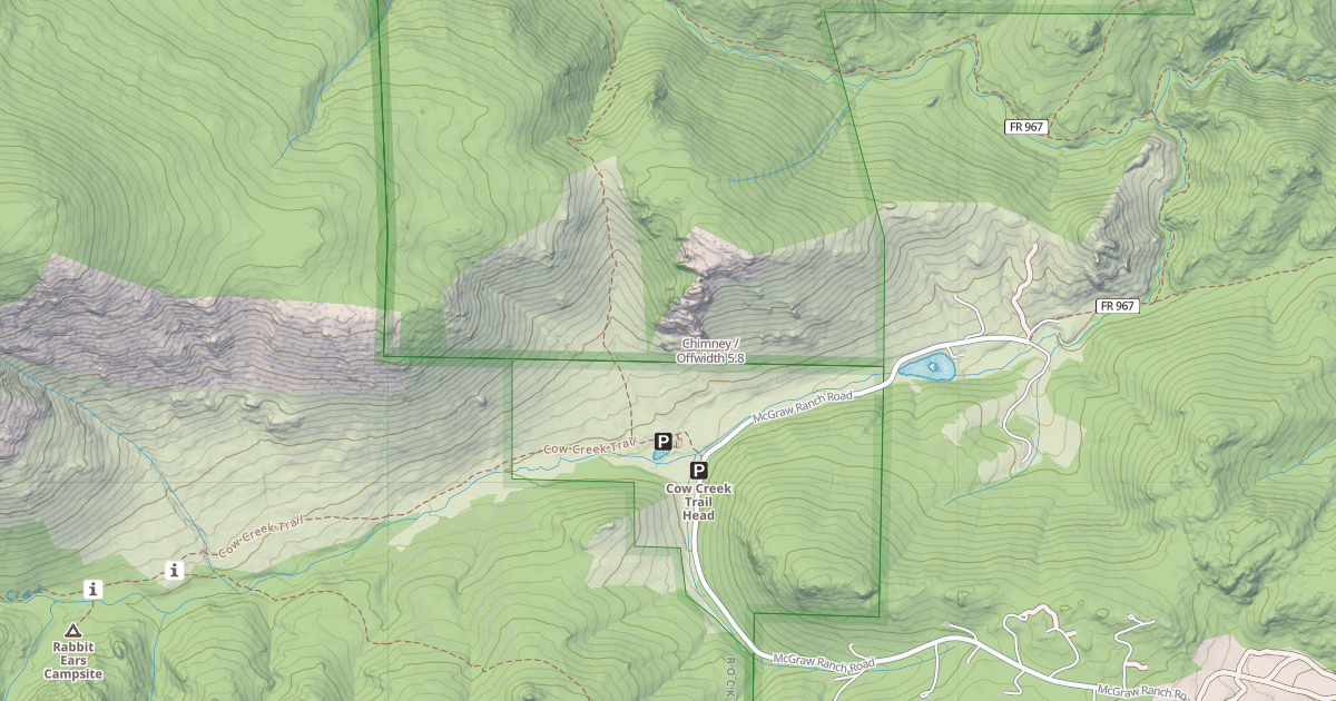 Map preview of Chimney / Offwidth
