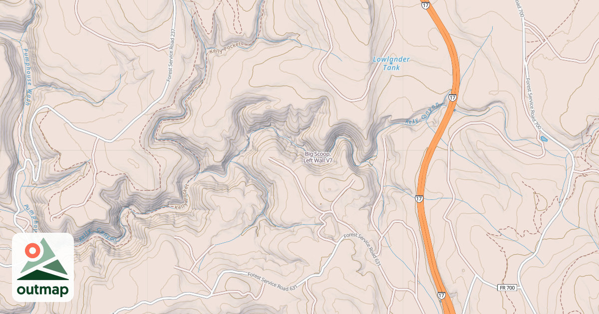 Map of Big Scoop, Left Wall