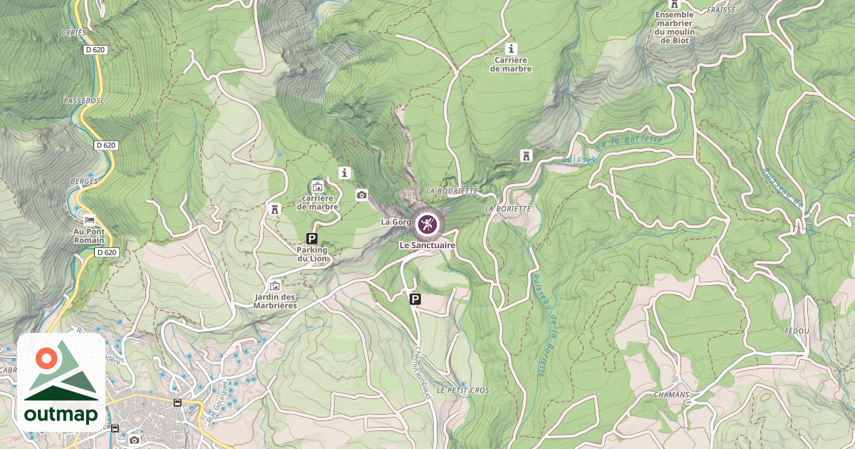 Map of Le Sanctuaire