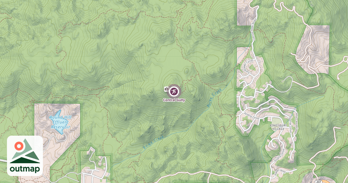 Map of Central Gully