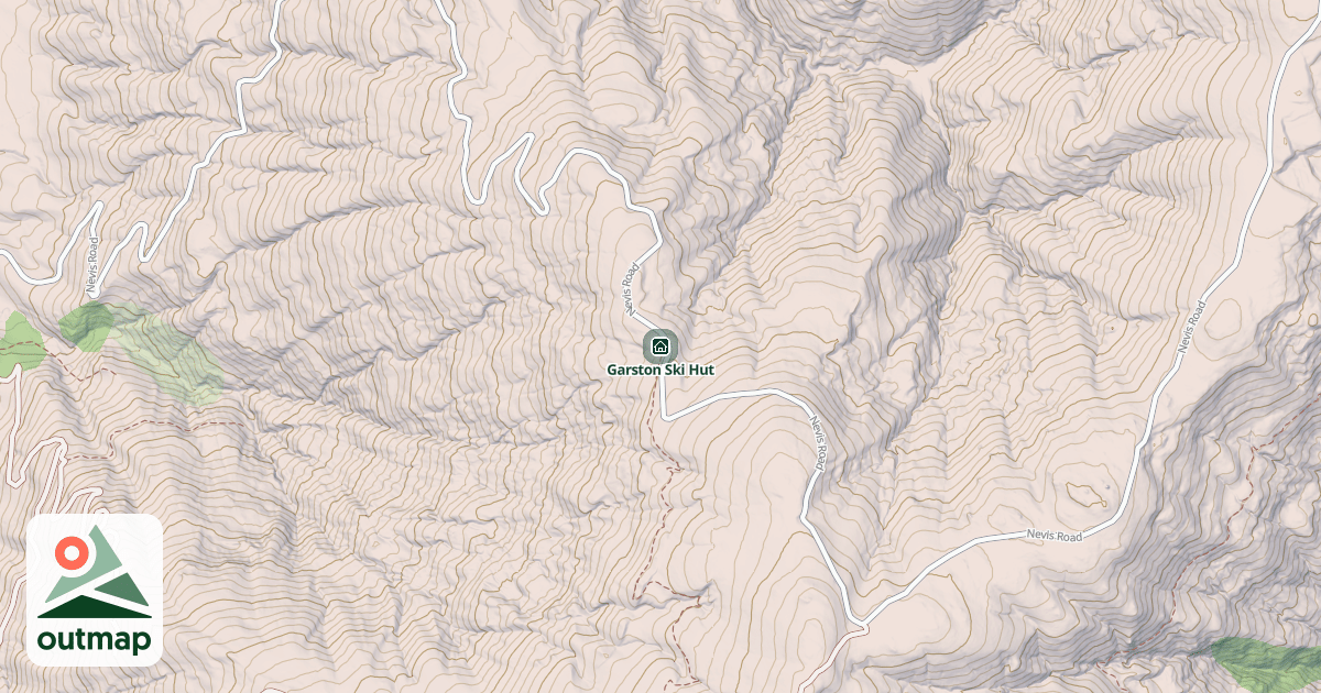 Map of Garston Ski Hut