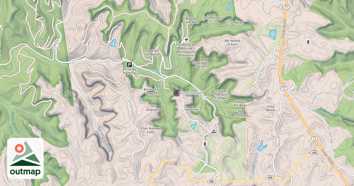 Map of Bottom Bracket