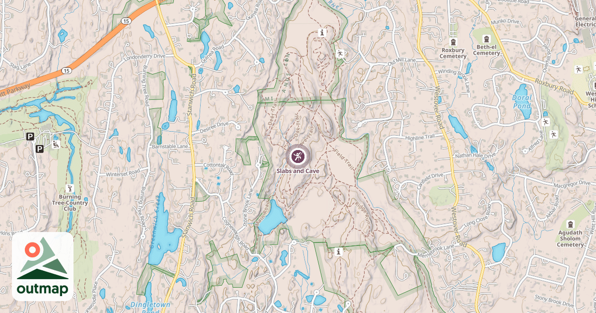 Map of Slabs and Cave